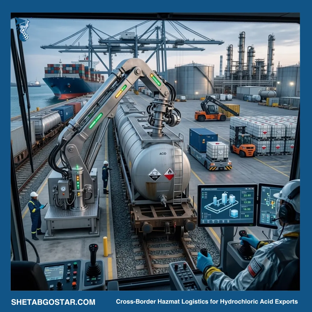 Cross-Border Hazmat Logistics and Freight Cost Optimization for Hydrochloric Acid Exports